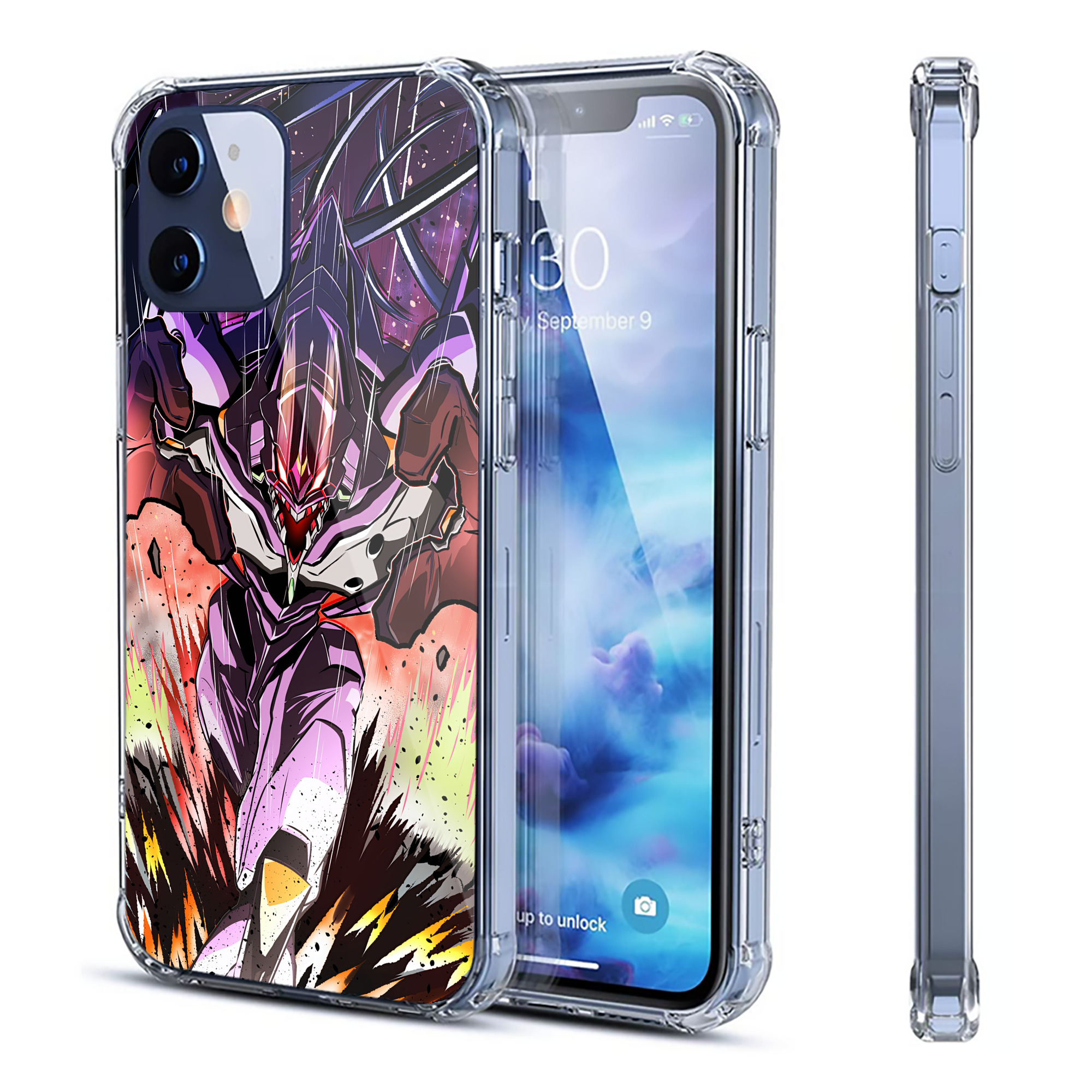 （画像用） EVA 新世紀エヴァンゲリオン 【iPhone 12シリーズ対応】透明スマホケース（クリアソフトケース）